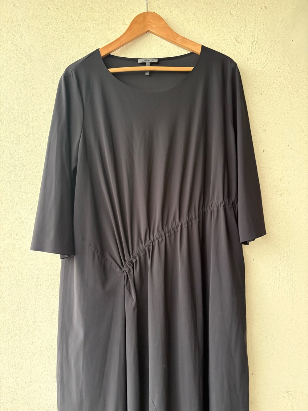 Osaka black Gathered Waist dress